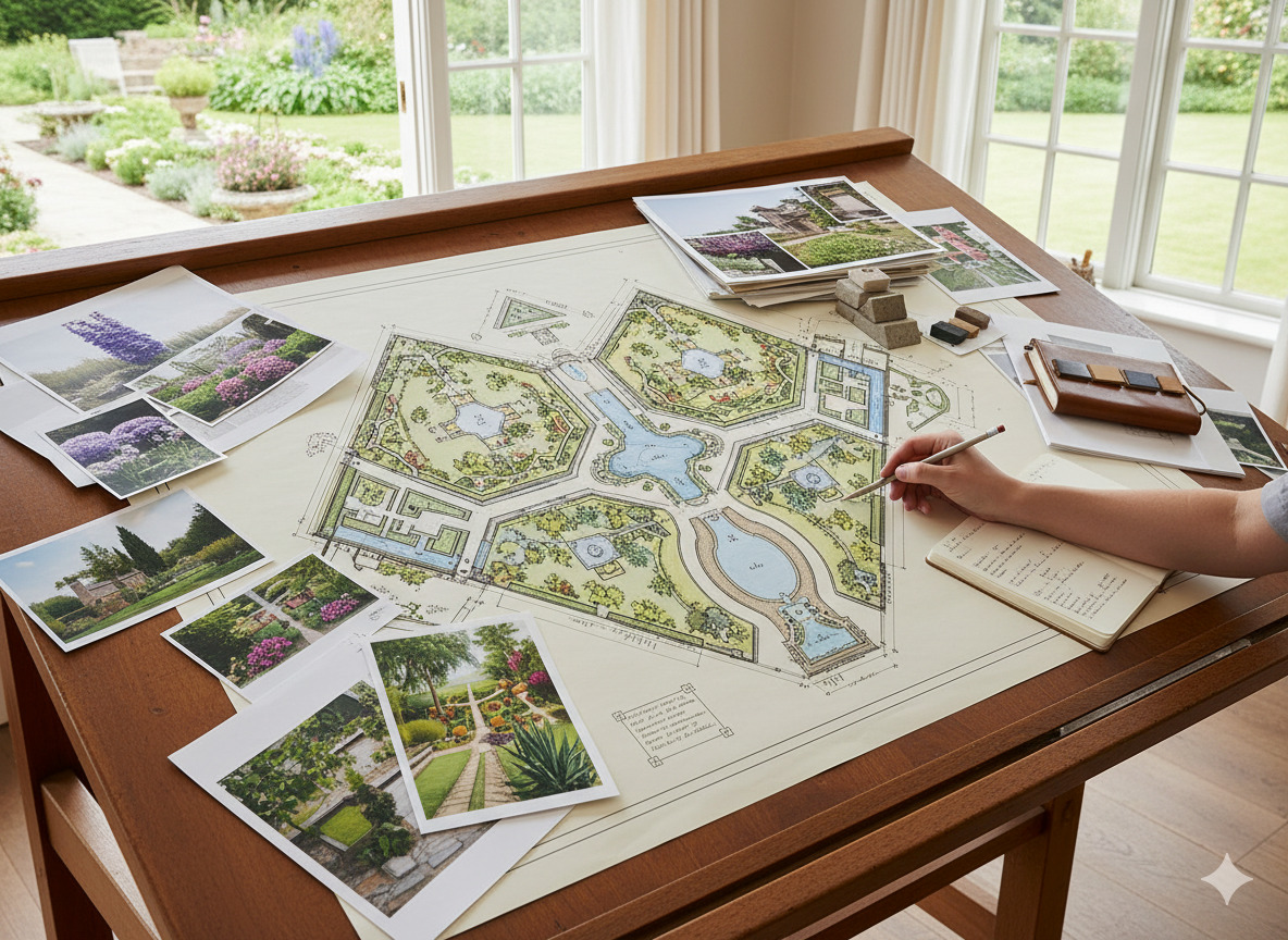 Master garden design plan